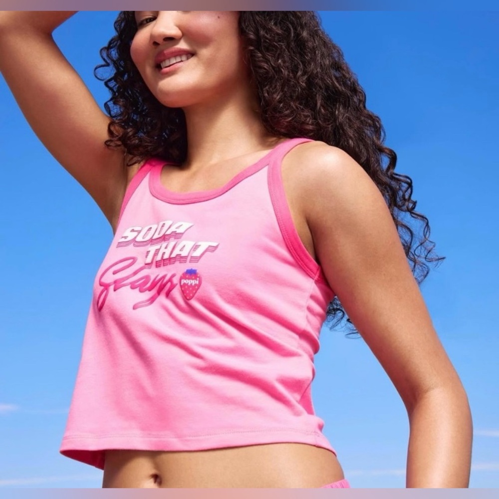 NWT Poppi cropped tank size XL